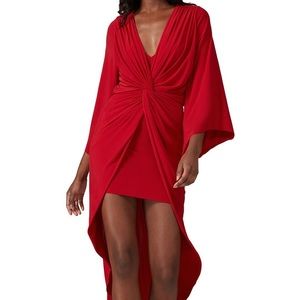 MISA Teget Red Dress